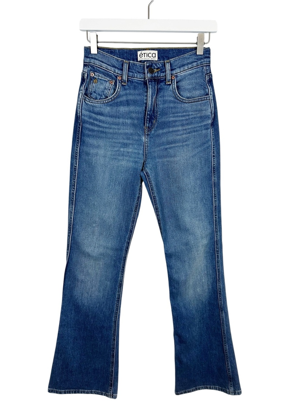 Etica Anya Modern Flare Jeans Size 25 NWT